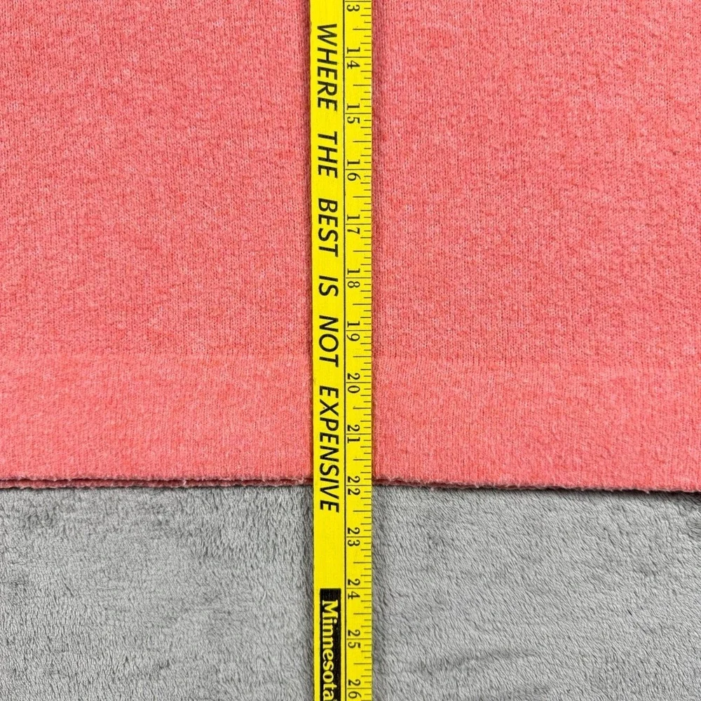 Anthropologie XS Coral‎ Pink Open Front Cardigan Shawl Collar Textured Knit